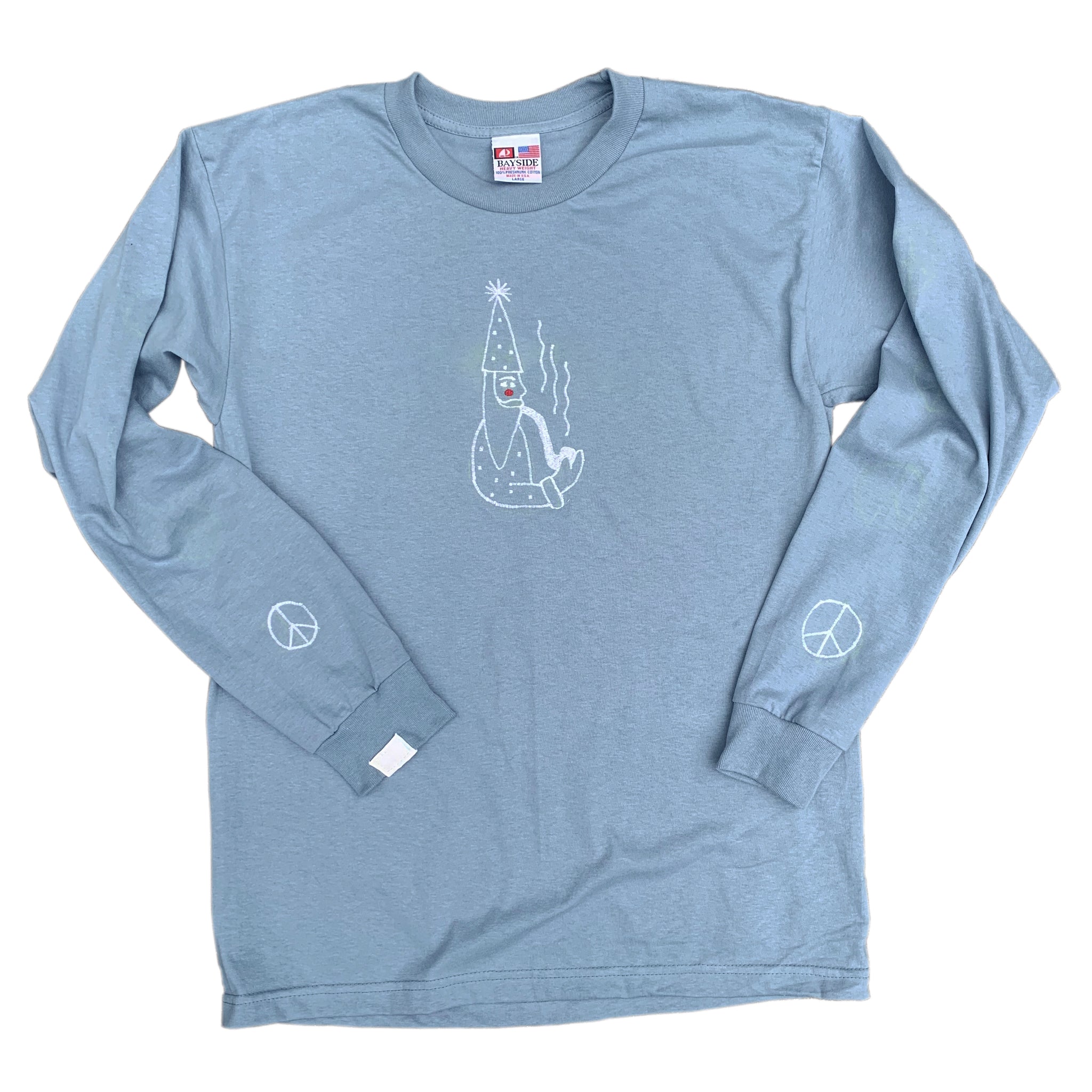 Embroidered Long Sleeve Tee - Large