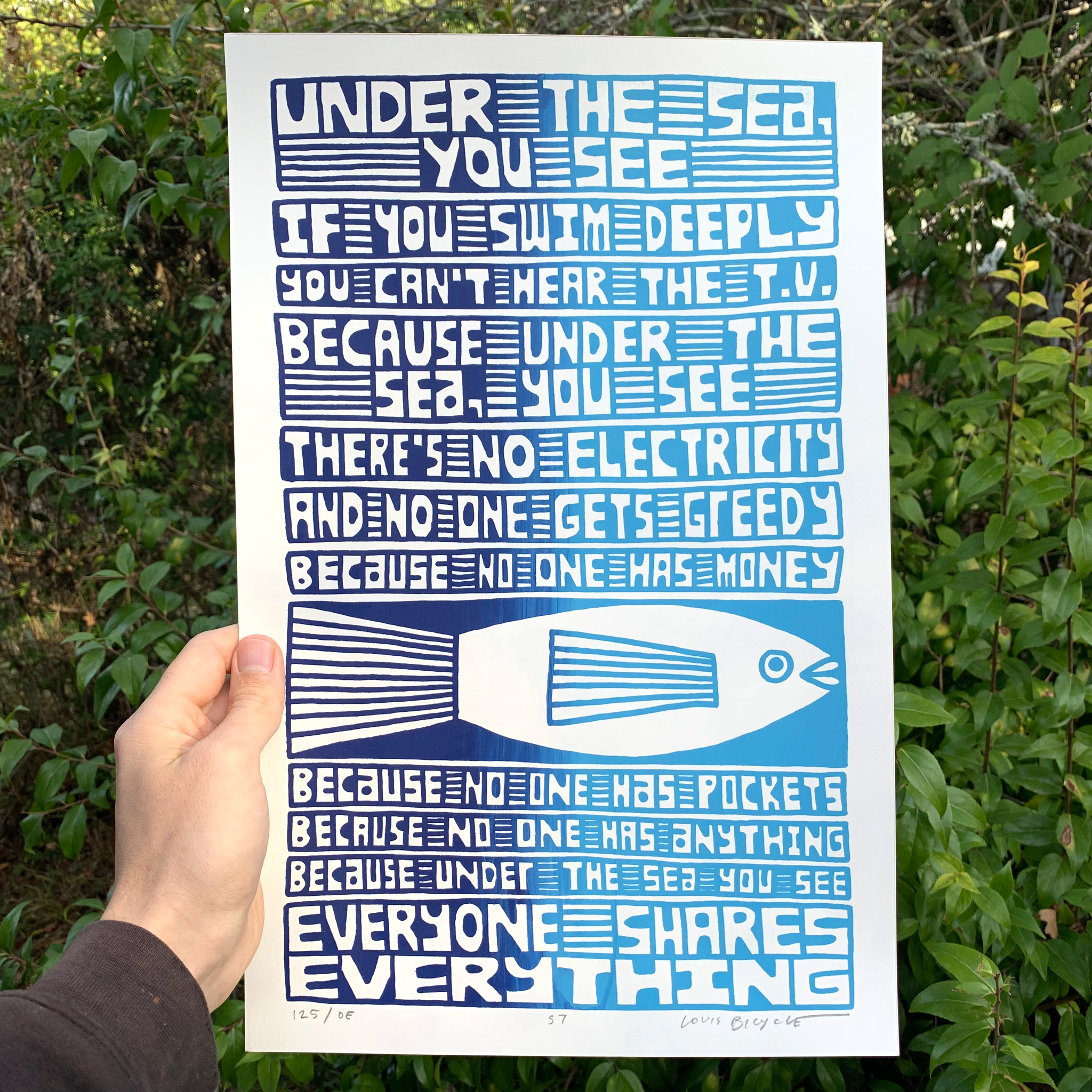Screen Printed Poster / 11in x 17in / S7