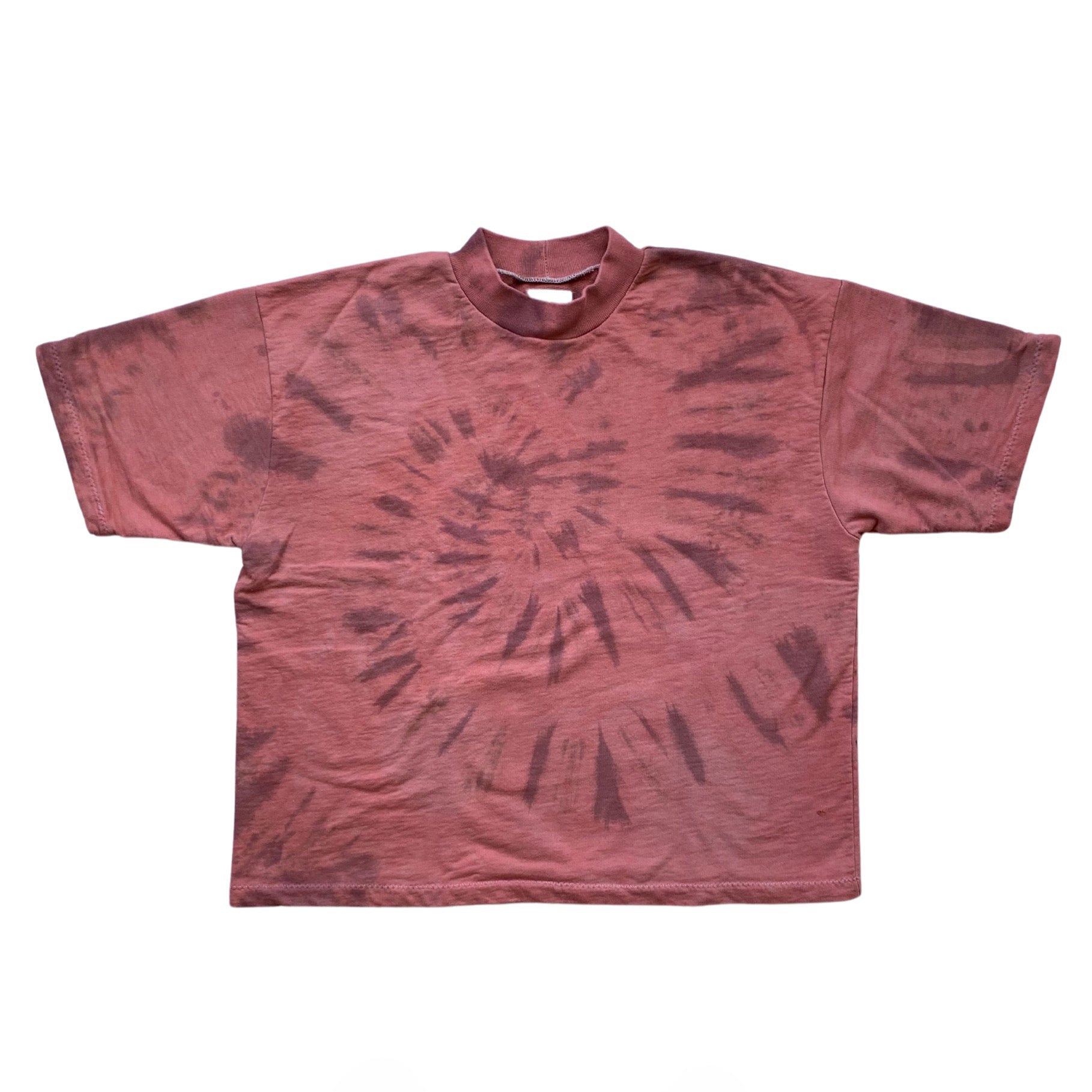 french terry heavy tee - organic usa cotton - tie dyed - L SHORT