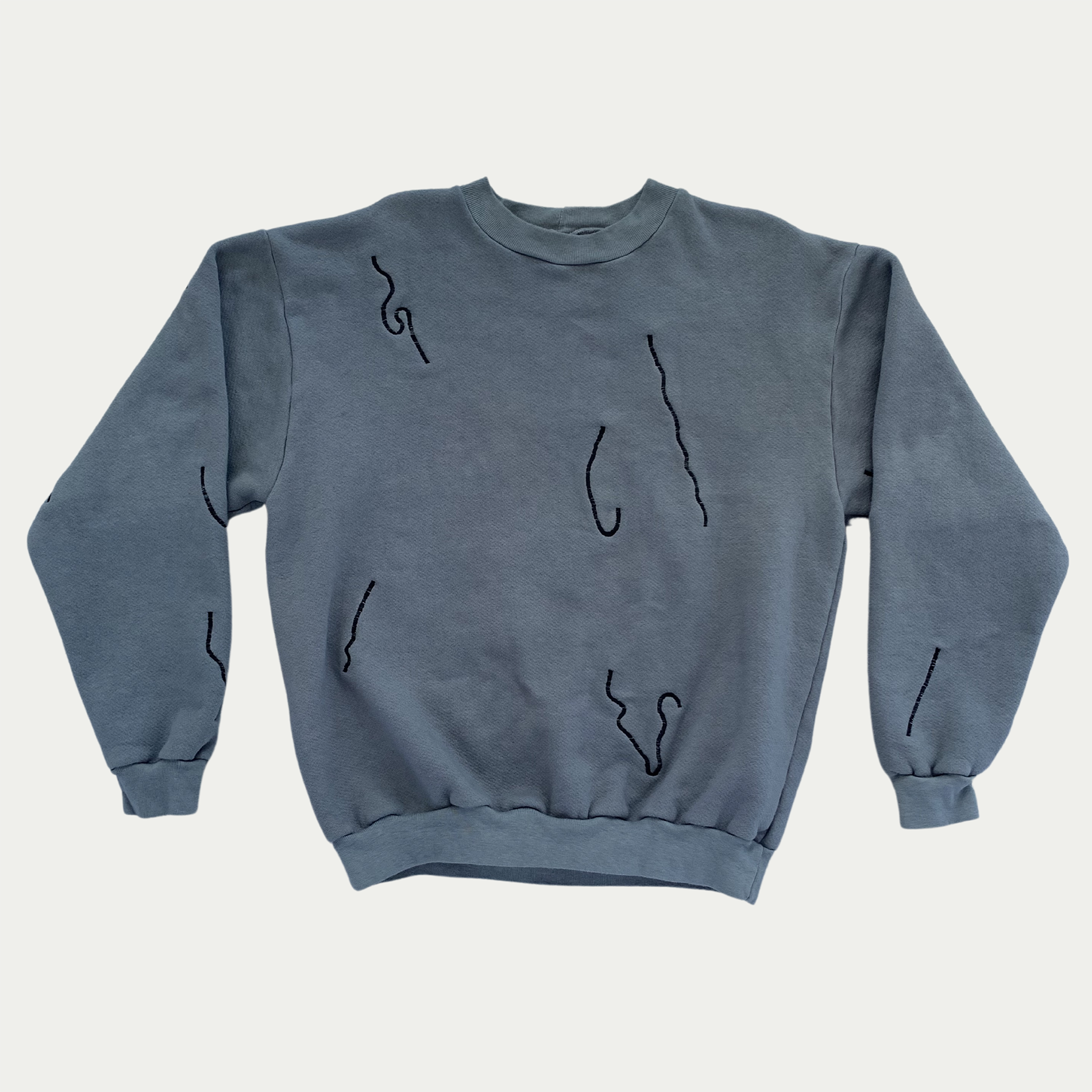 otto958　UNIQUE RUGBY CREWNECK　XL OTTO 958 Double Metal Crewneck Sweatshirt - Size Large