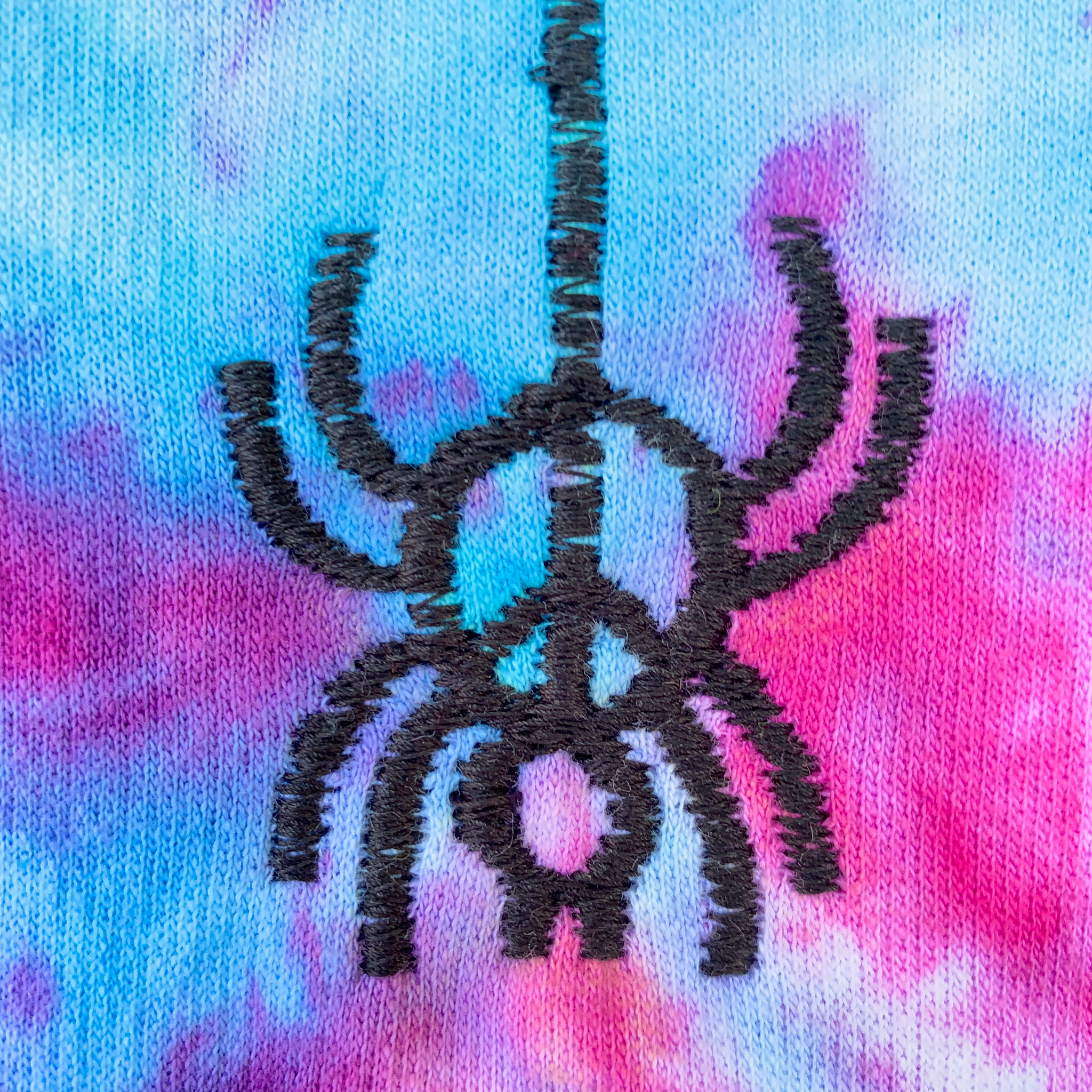 Embroidered and Dyed Lightweight Hoodie - M