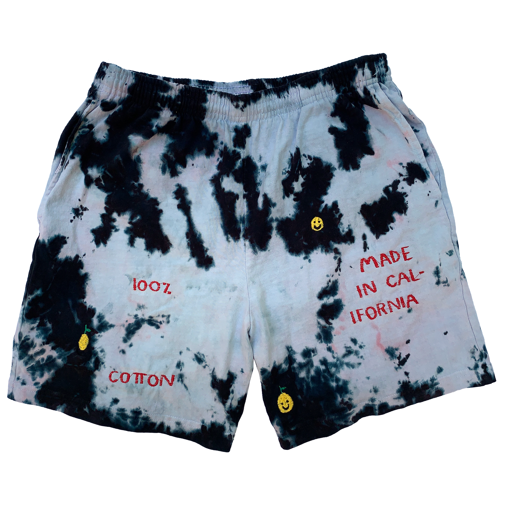 Embroidered and Dyed Jersey Shorts - Small