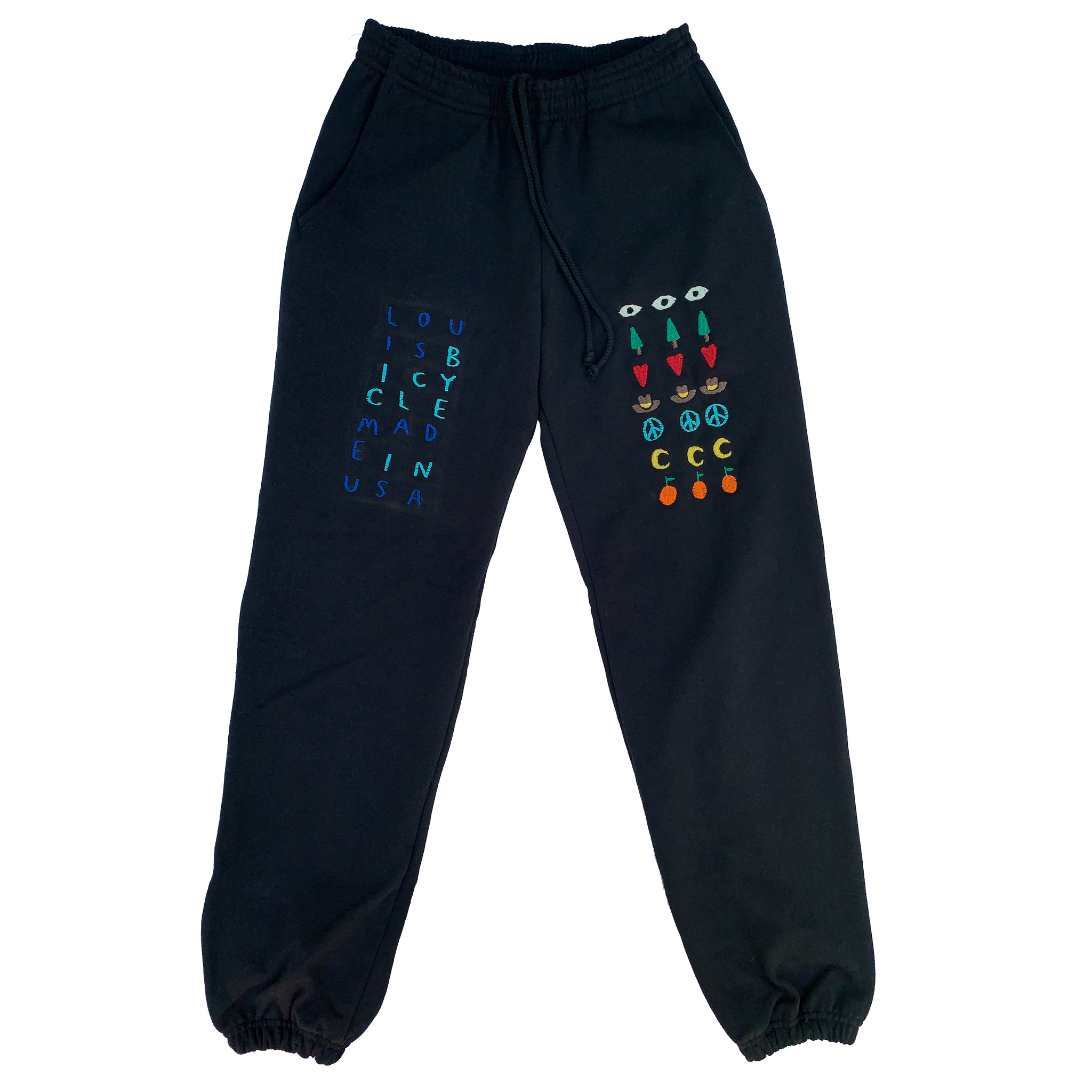 Embroidered Sweatpants - XS-2XL
