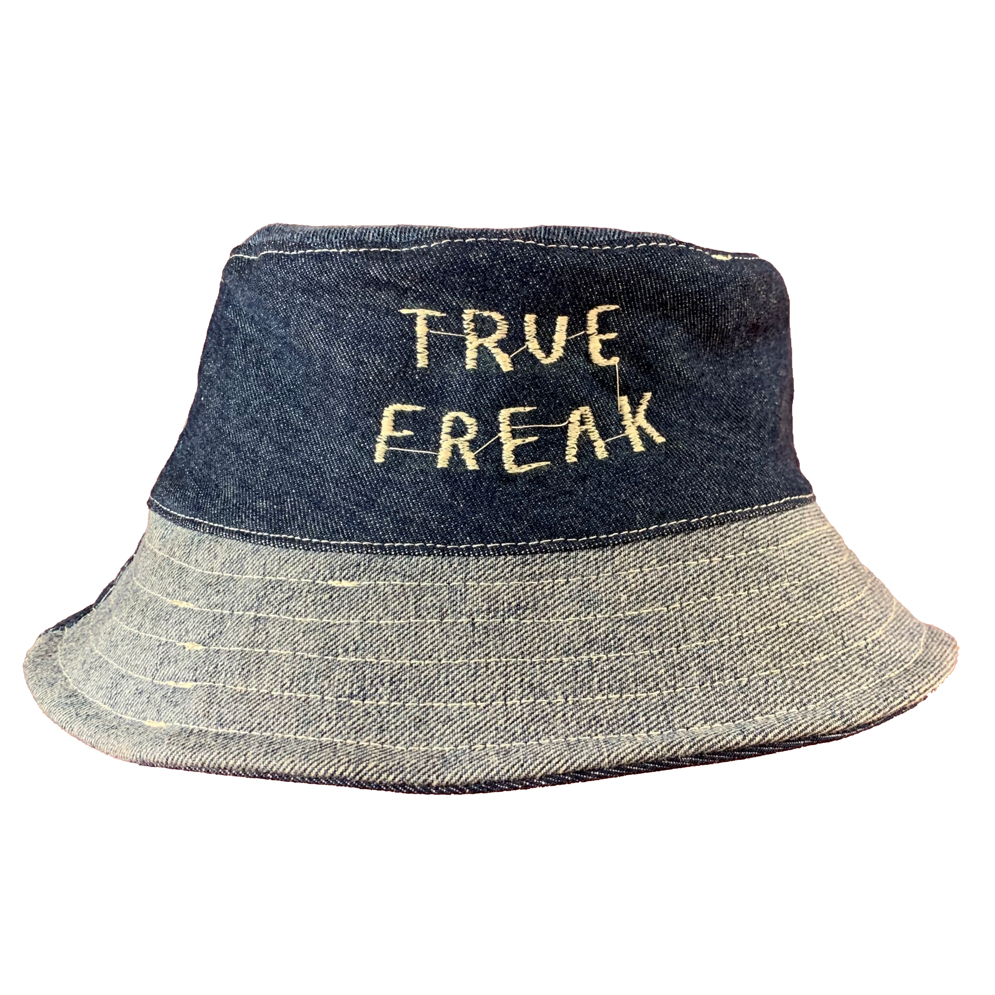 Hand Made Embroidered Bucket Hat - Medium