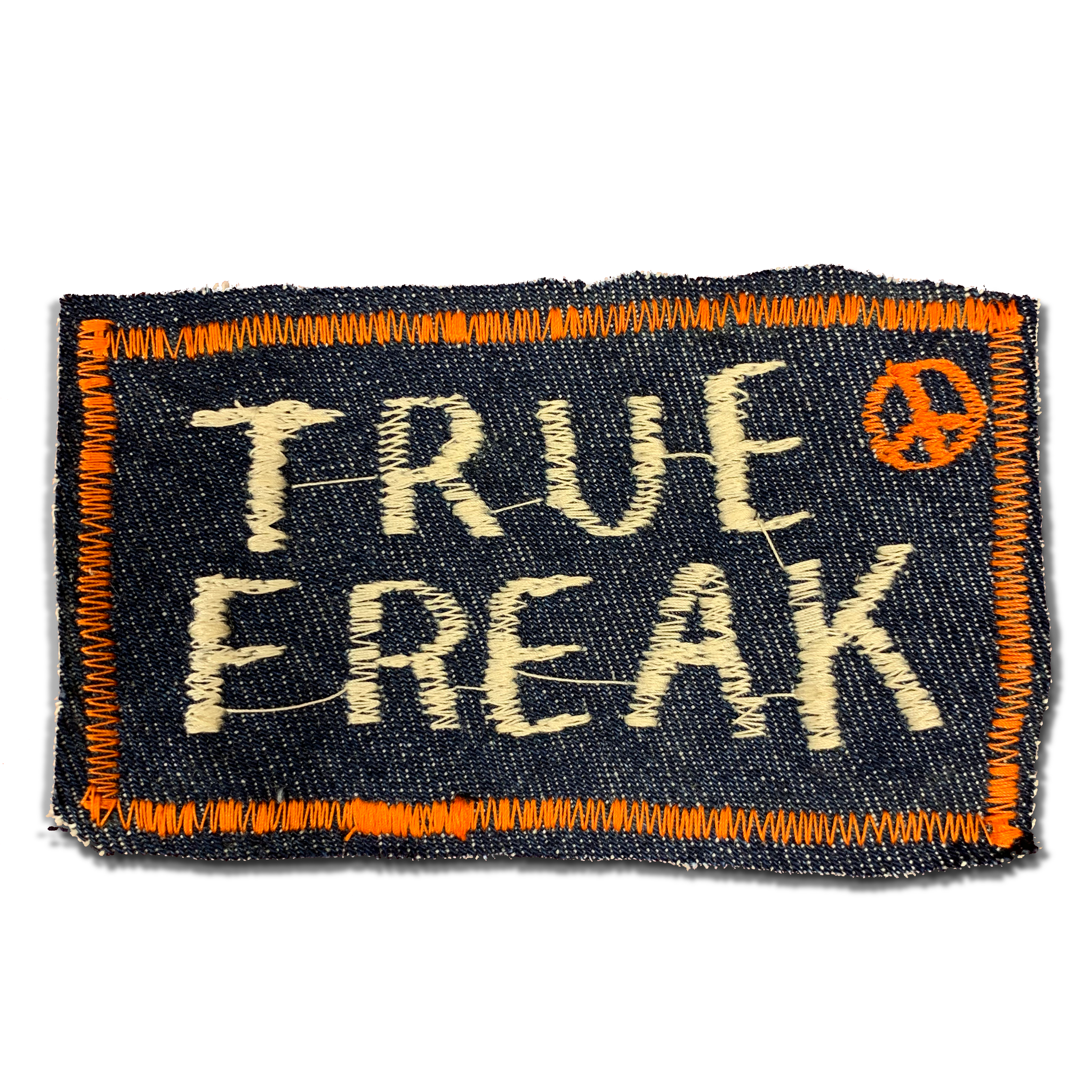 Freehand embroidered patch