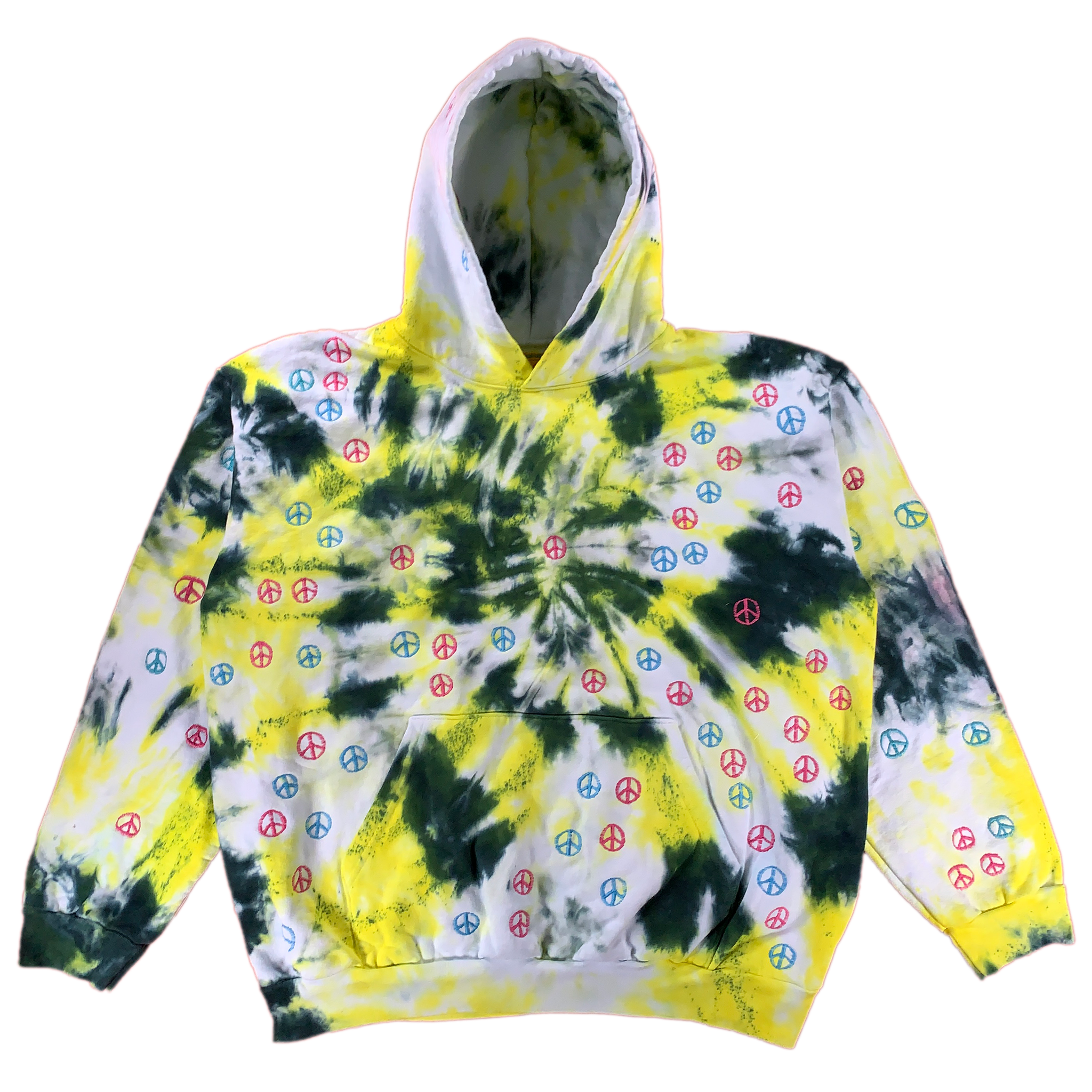 Embroidered and Dyed Hoodie - 2XL
