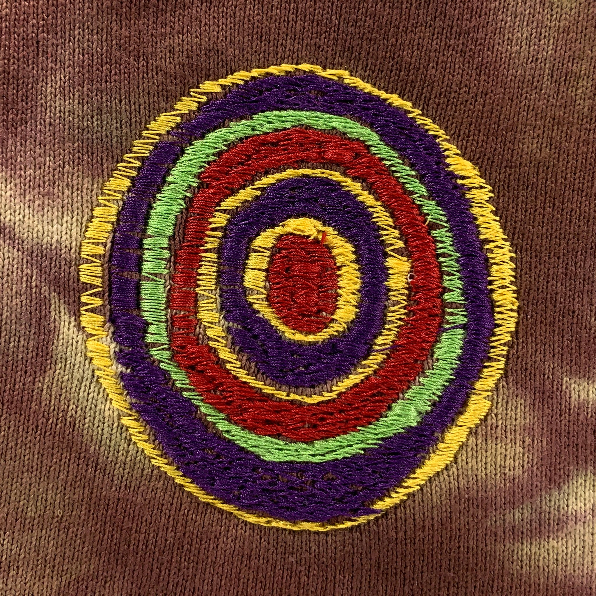 Embroidered and Dyed Hoodie - Large