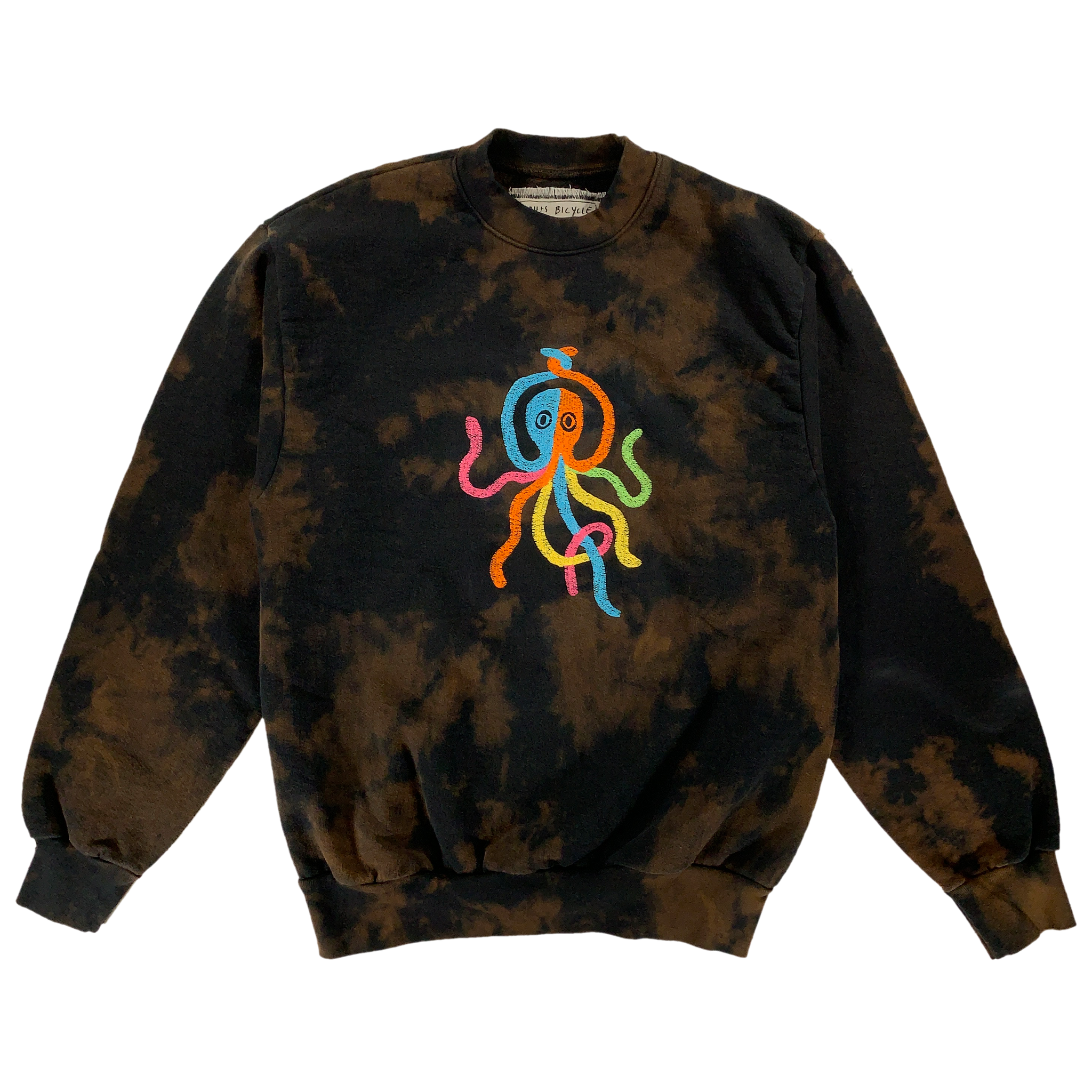 Embroidered and Dyed Crewneck Sweatshirt - Small