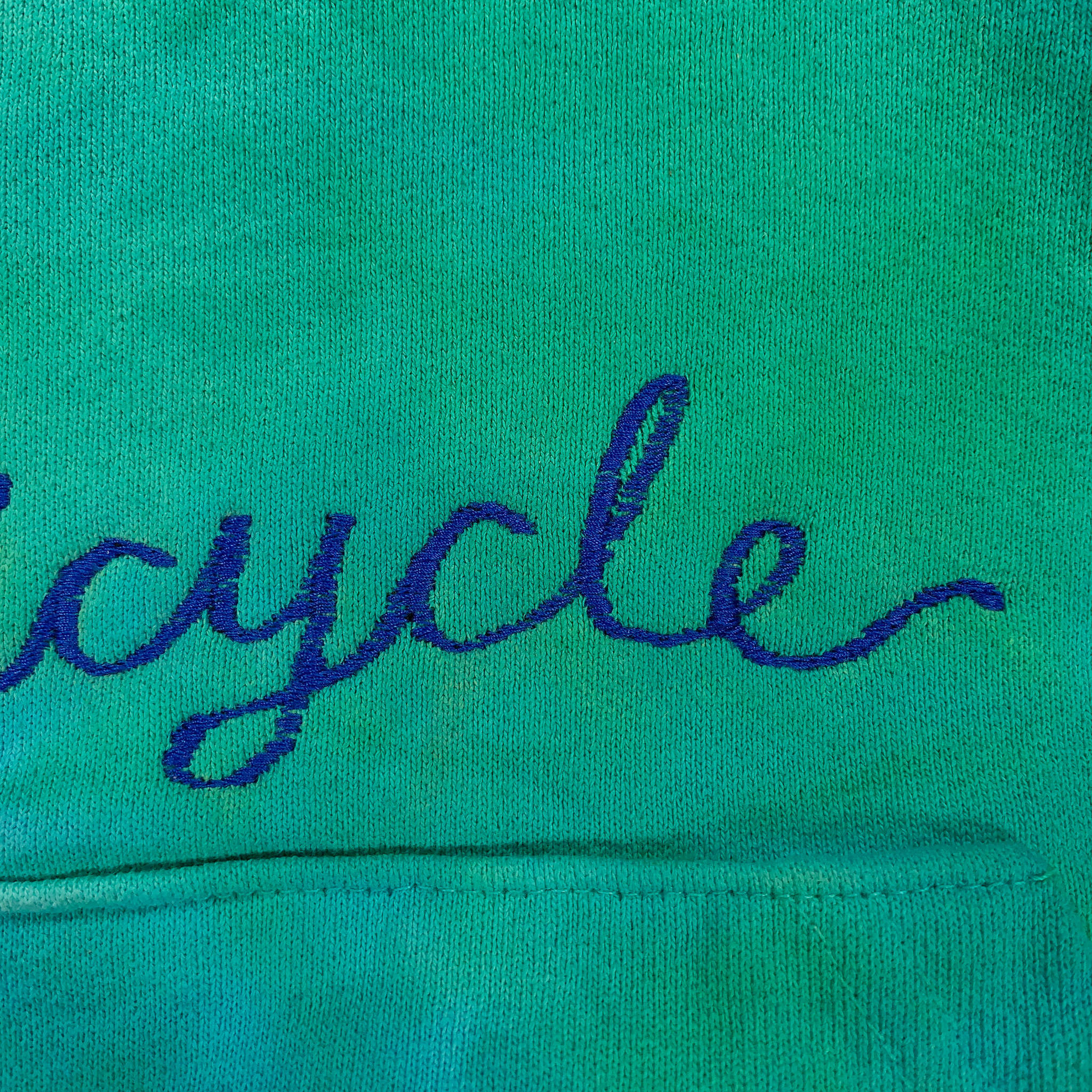 Embroidered and Dyed Hoodie - M