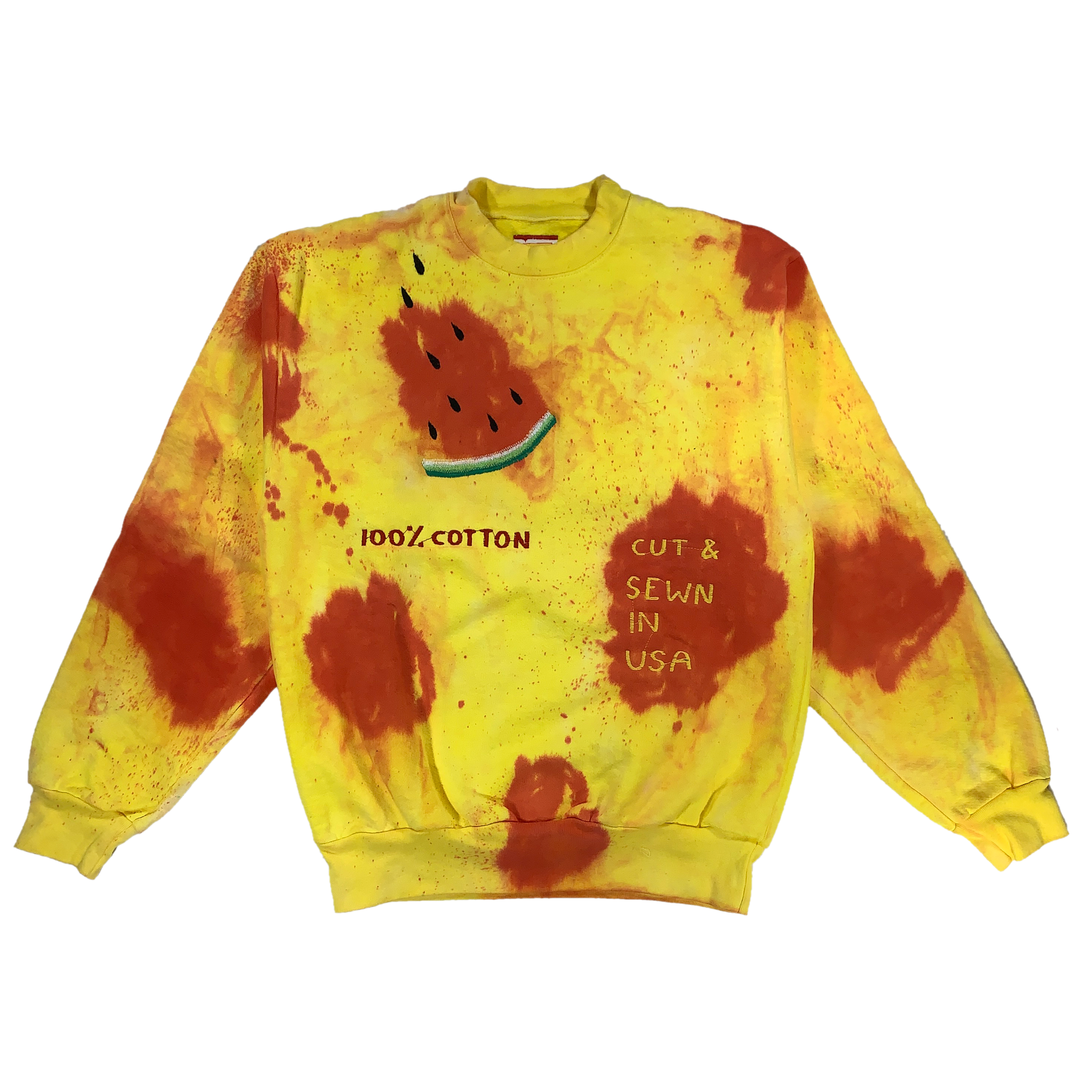 Embroidered and Dyed Crewneck - S
