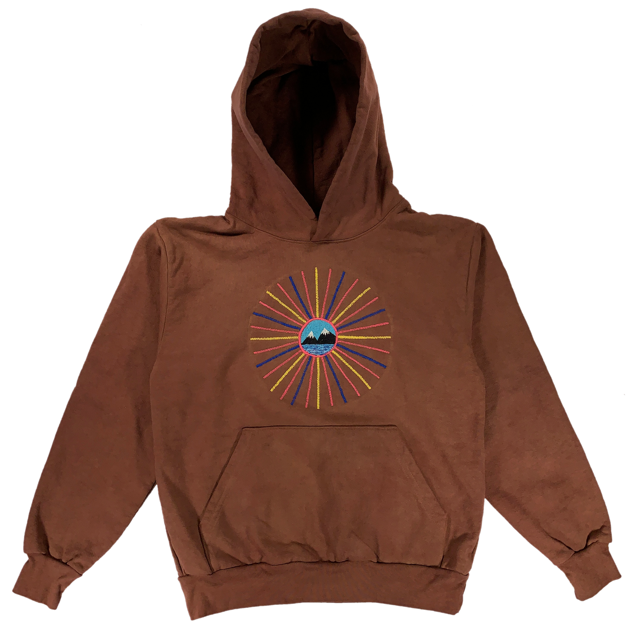 Embroidered and Dyed Hoodie - S