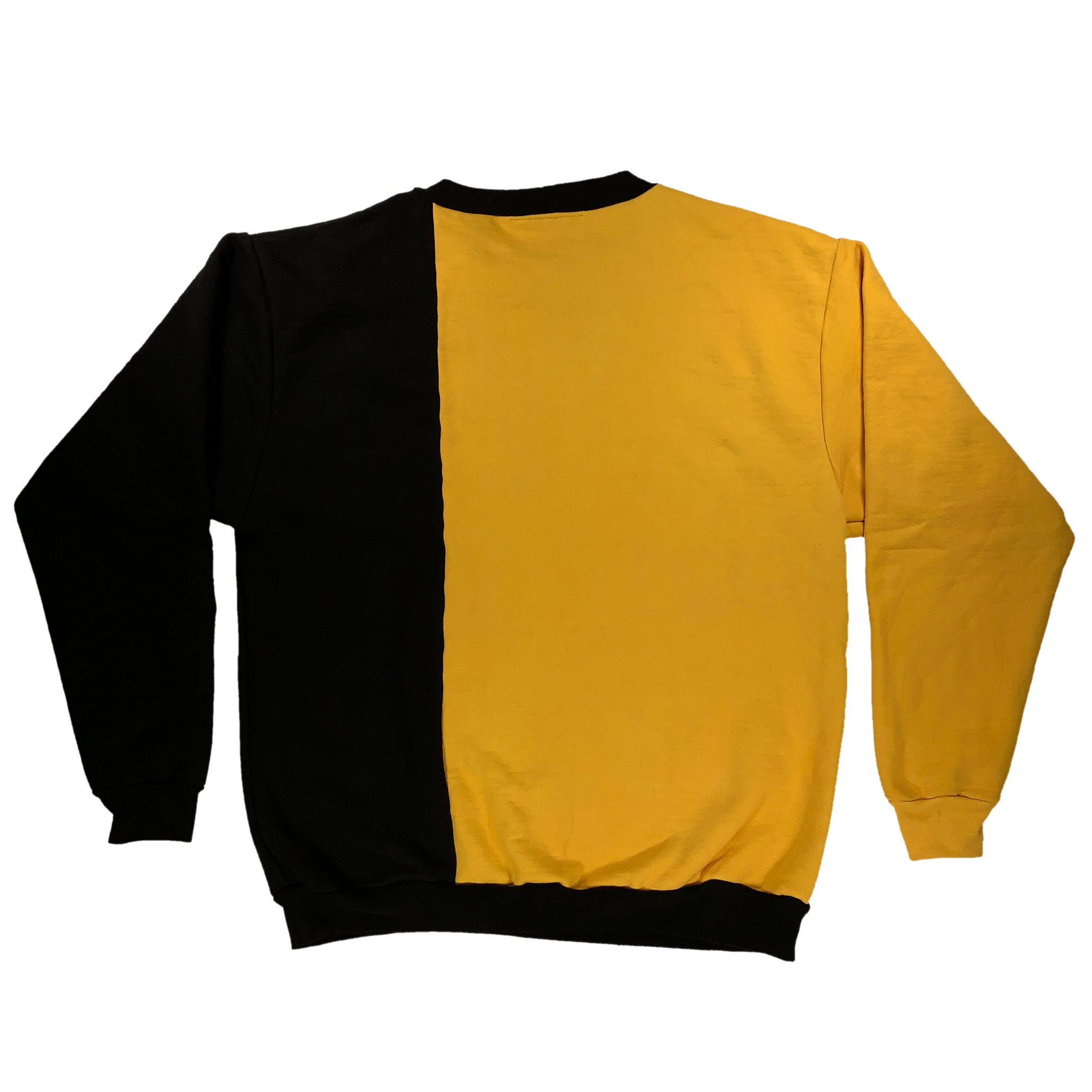 Home sewn blanket crew neck - hand dyed - L