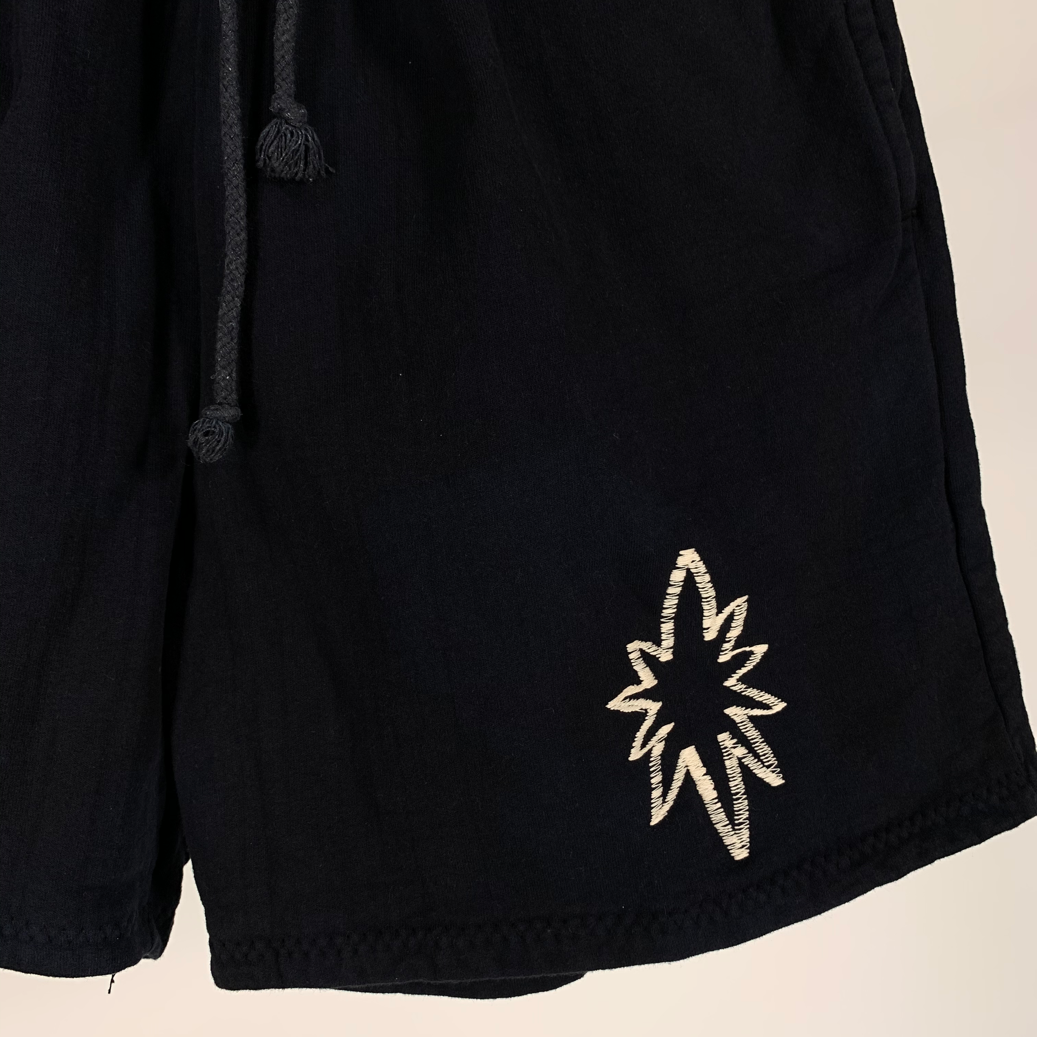 Home sewn embroidered shorts - XL