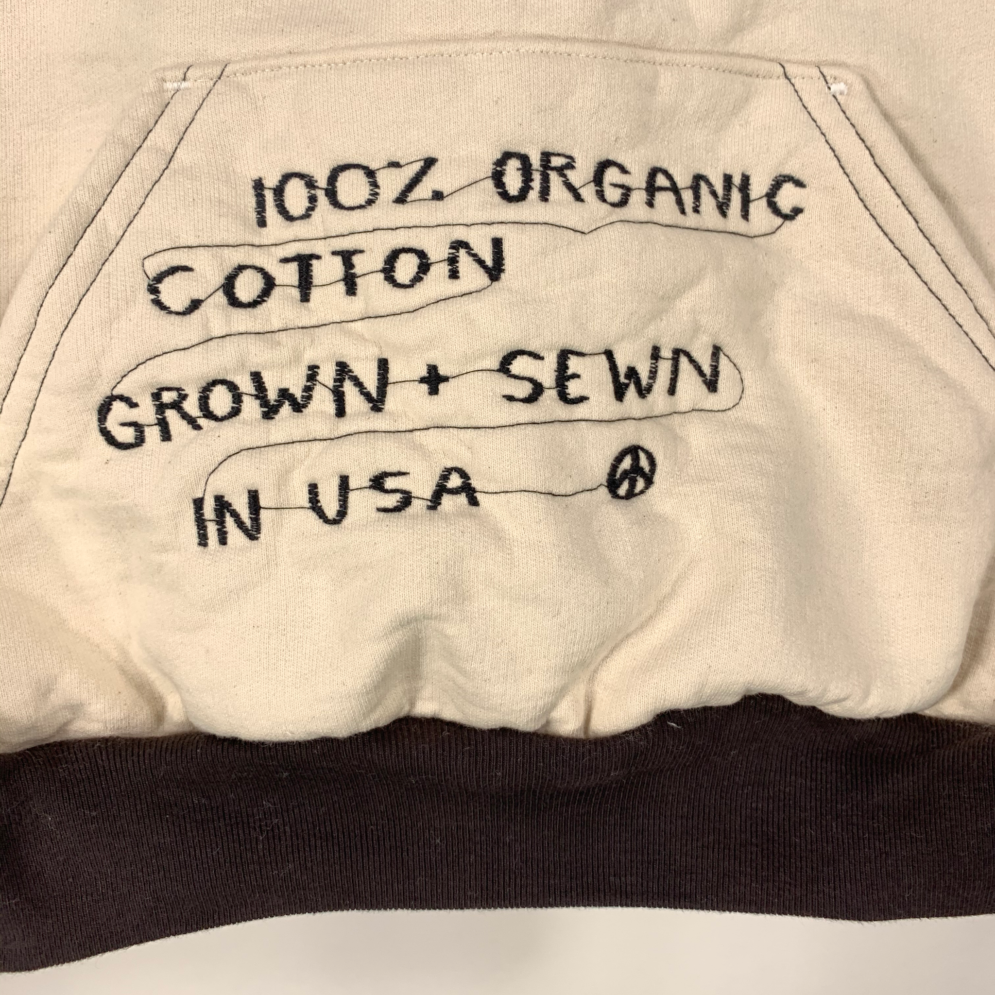 Home sewn organic cotton heavy hoodie - M