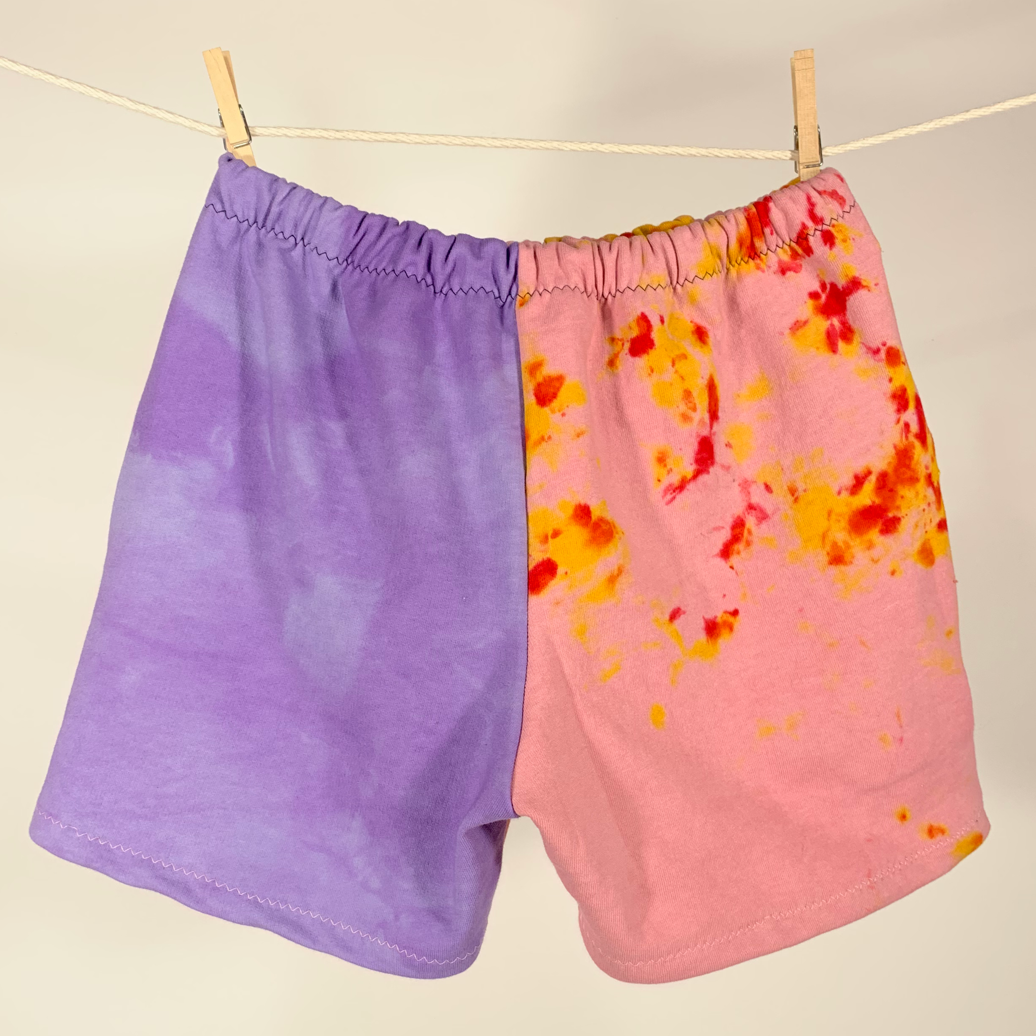 cotton embroidered shorts - S