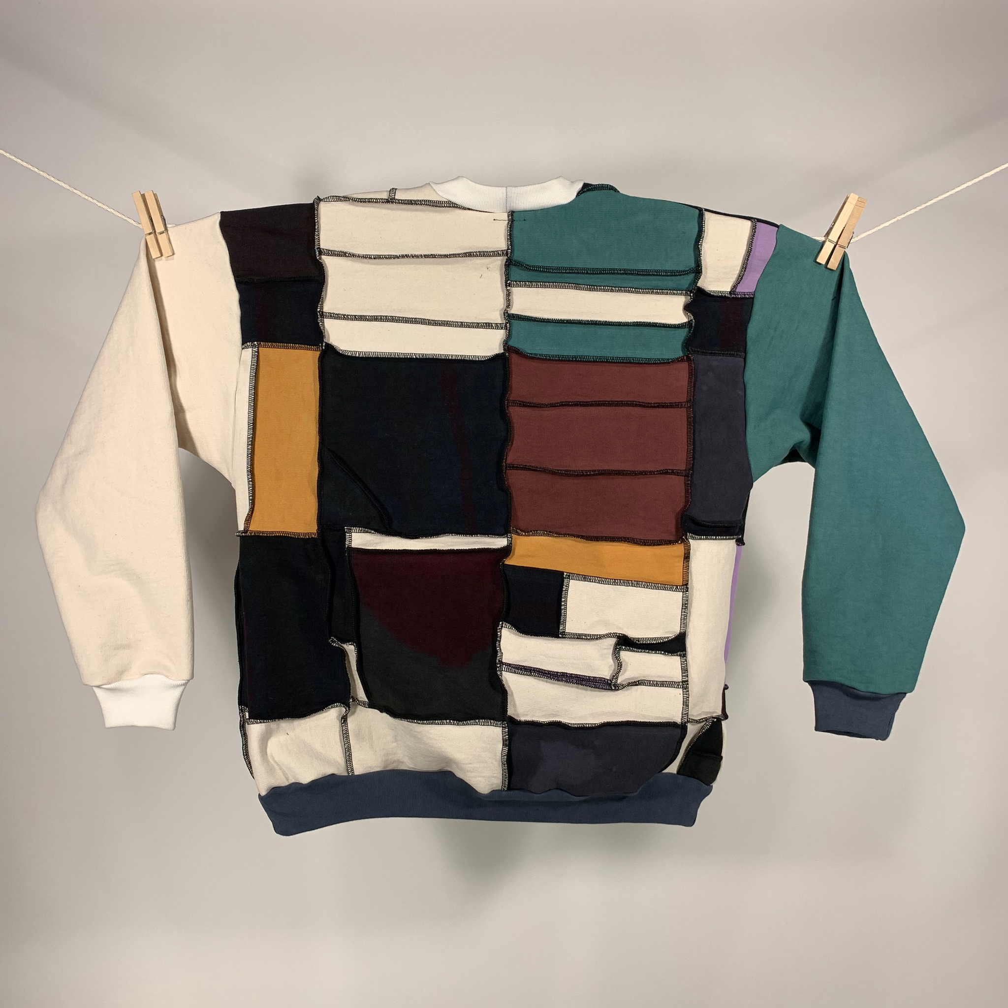 organic cotton heavy sweater - L