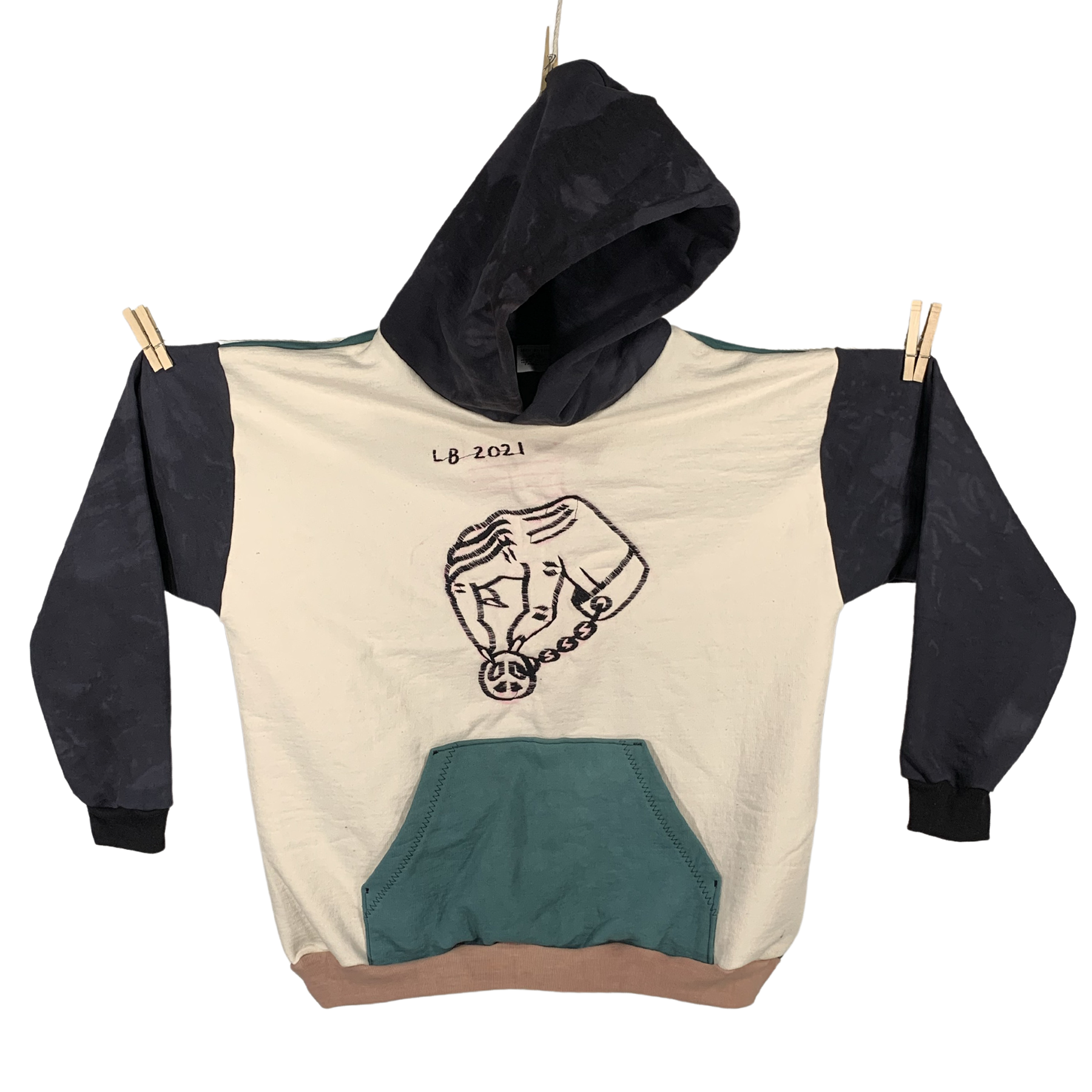 organic cotton heavy hoodie - XL