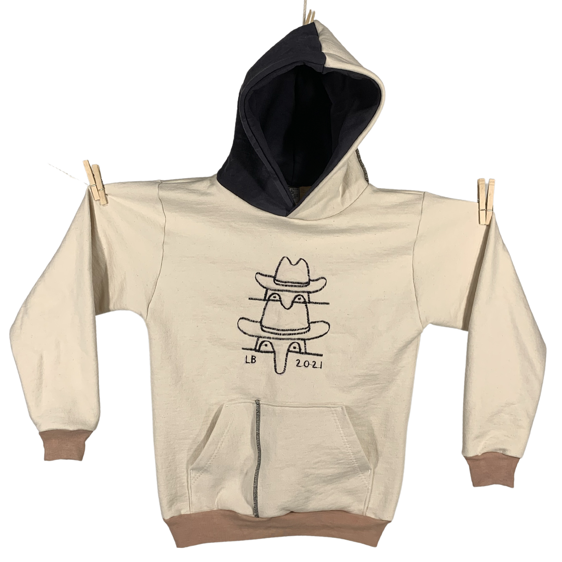 organic cotton heavy hoodie - S