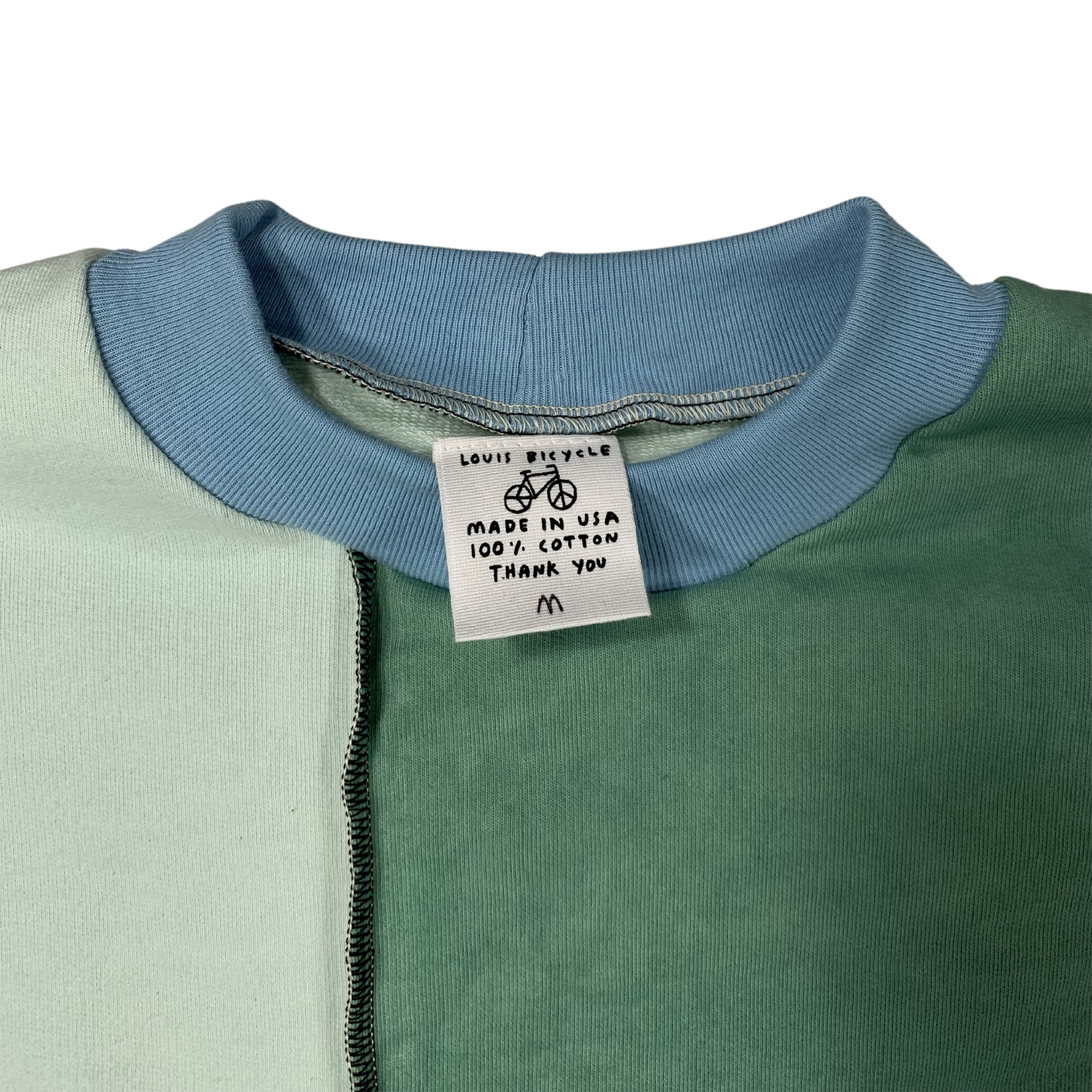 organic cotton sweatshirt tee - m