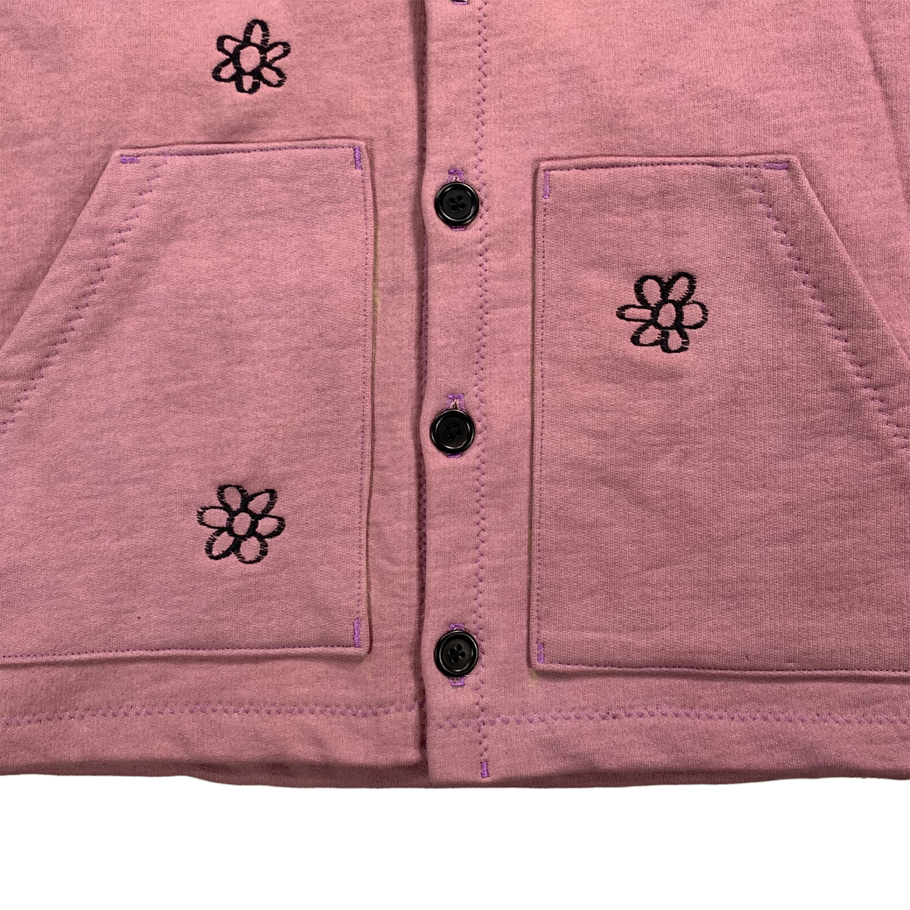 organic cotton hooded jacket - L