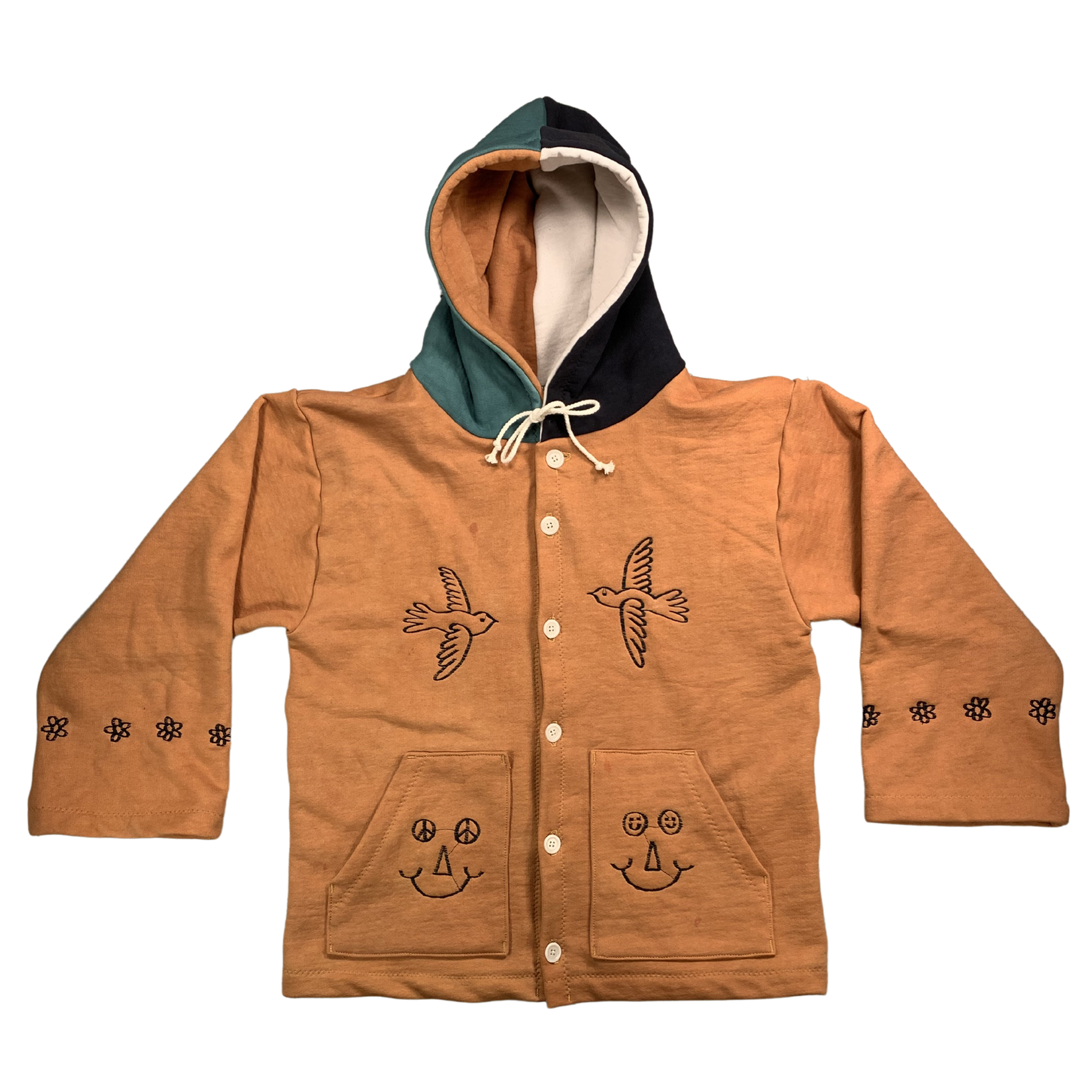 organic cotton hooded jacket - M