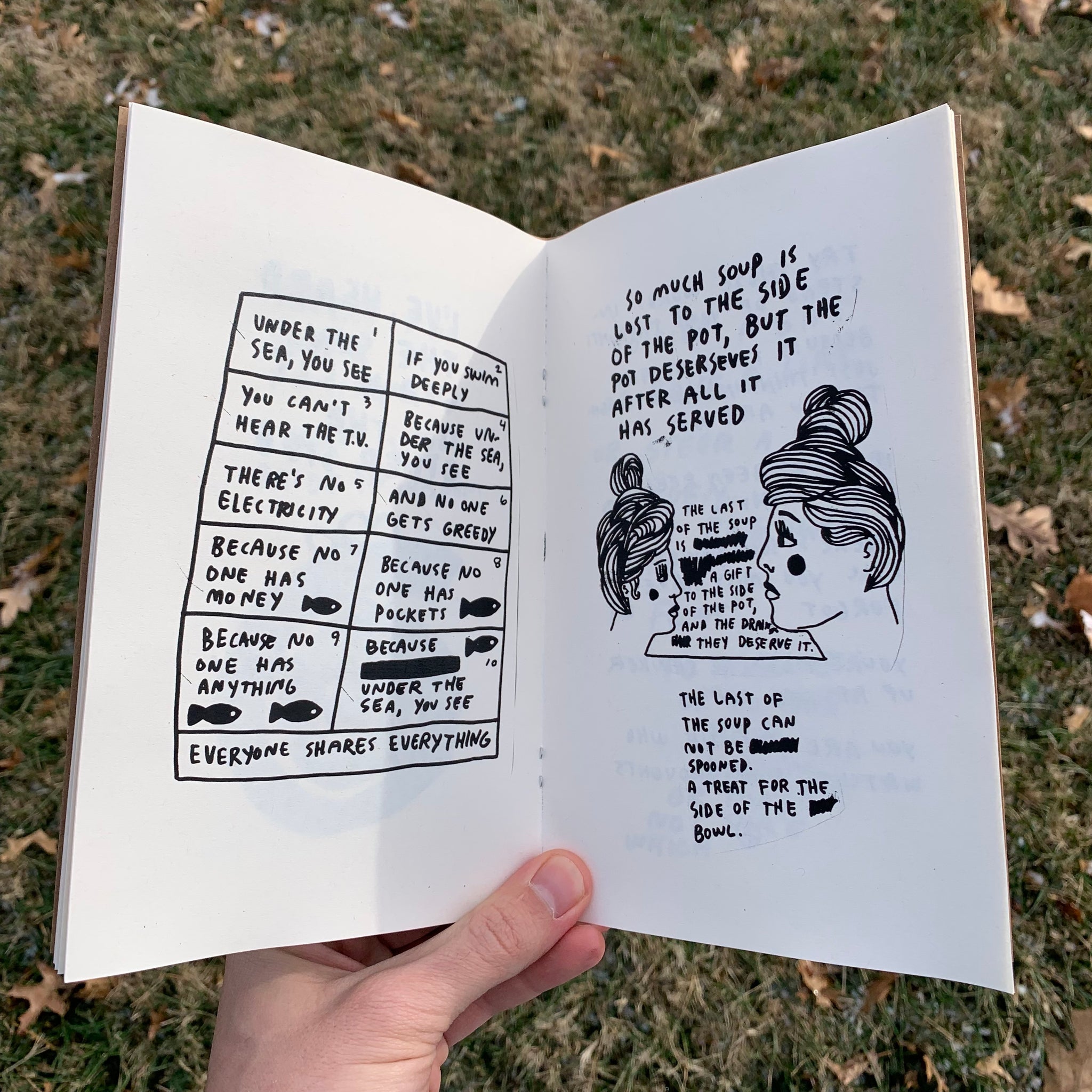 NOWHERE TO GO, ANYWHERE TO BE - Poem Zine