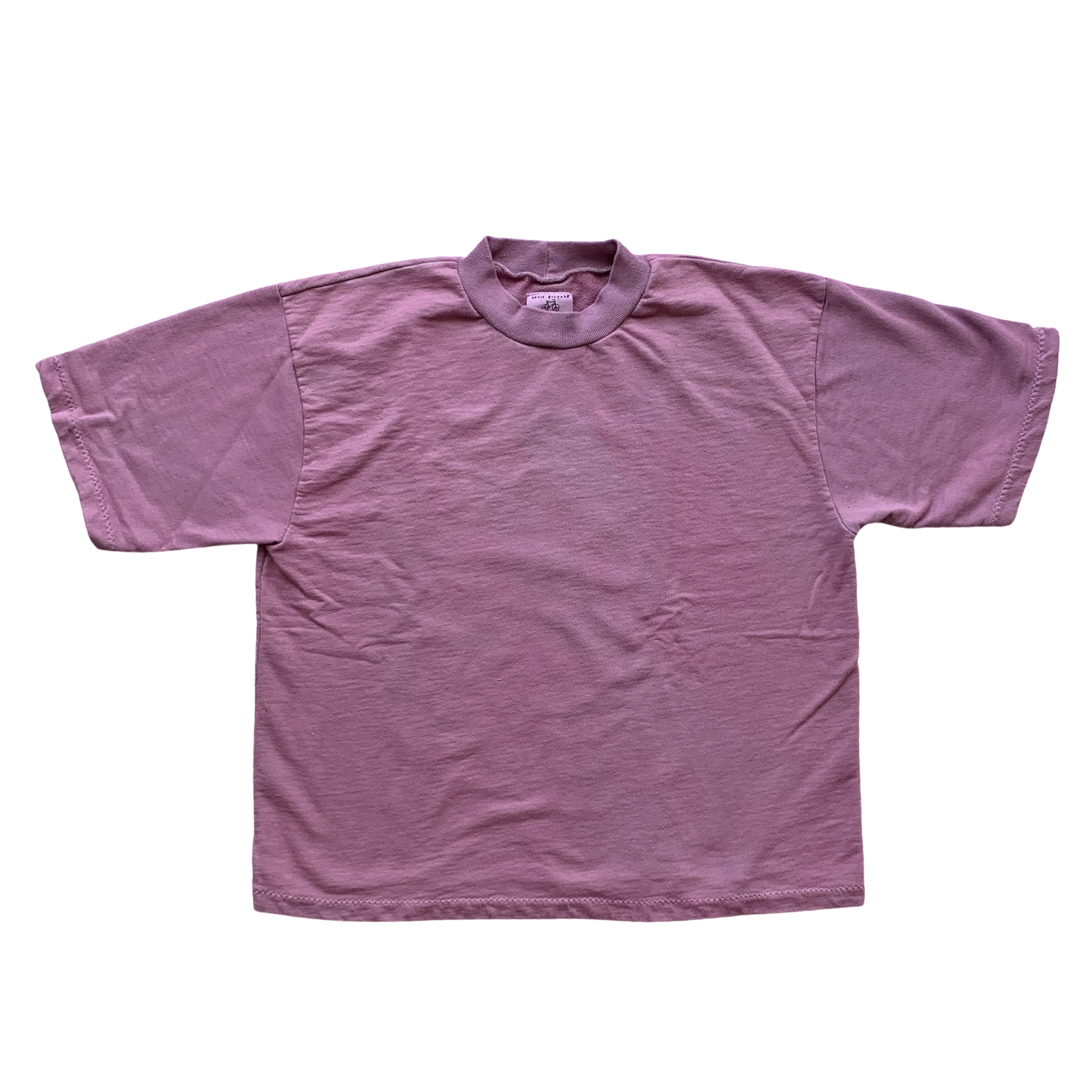 french terry heavy tee - organic usa cotton - garment dyed - M SHORT