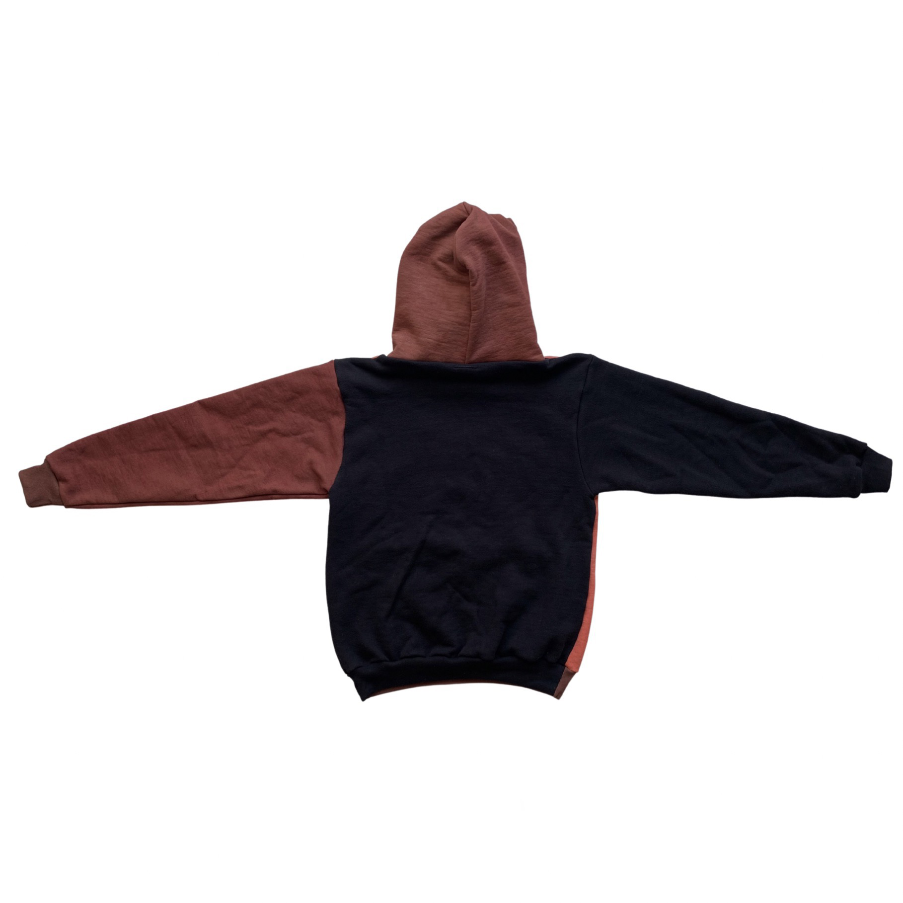 heavy fleece hoodie- organic usa cotton - embroidered - S