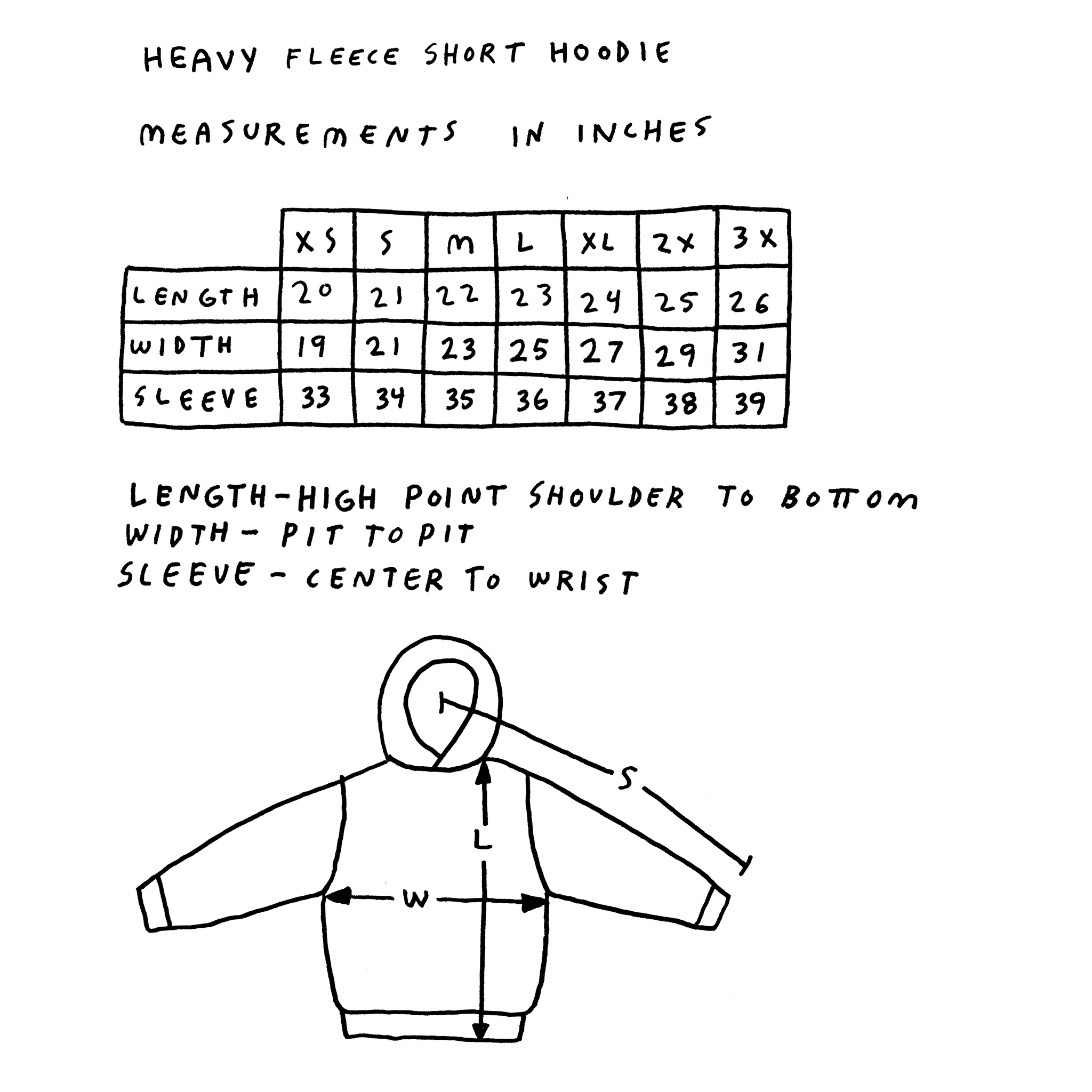 heavy fleece hoodie - organic usa cotton - garment dyed - L SHORT