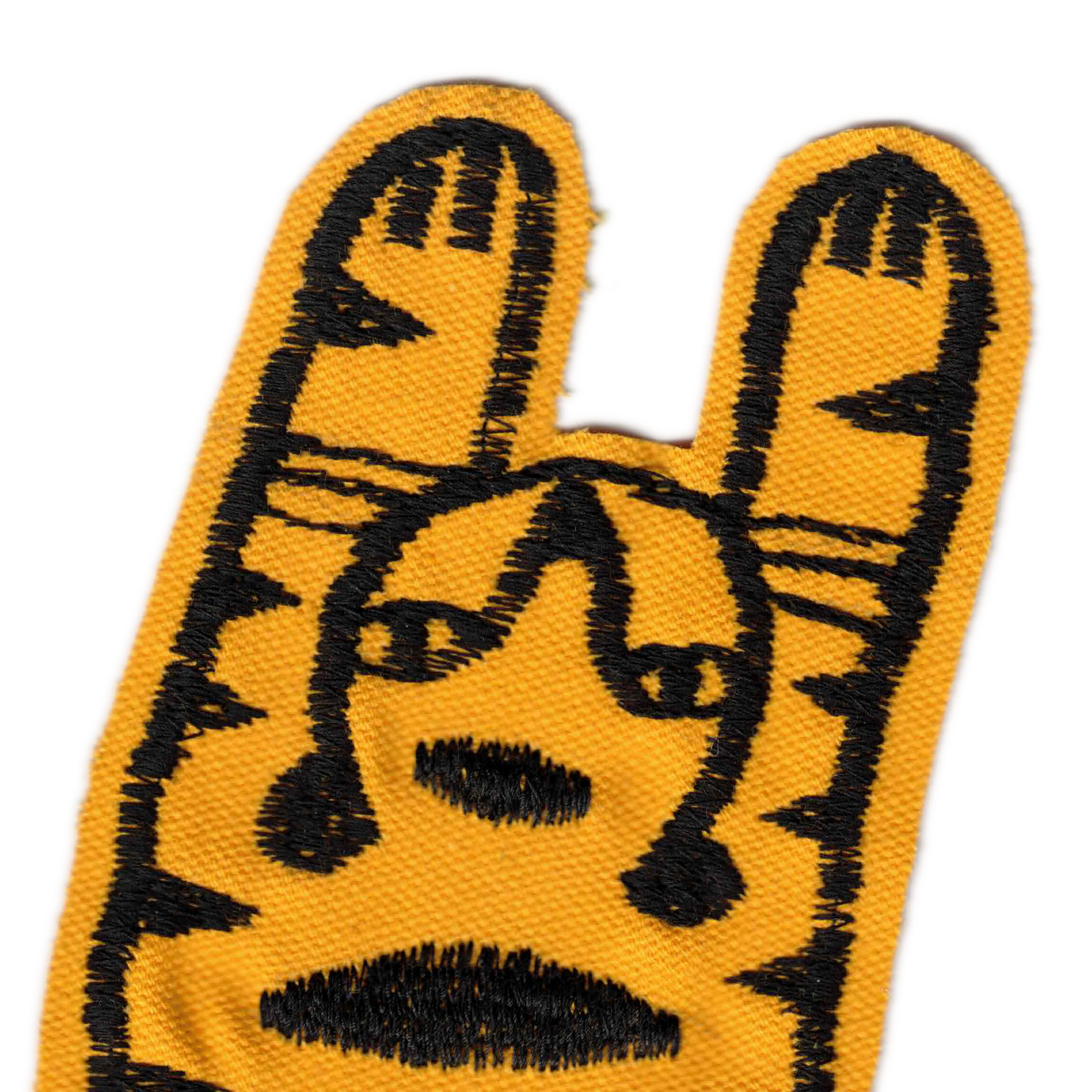 Freehand embroidered tiger patch (one)